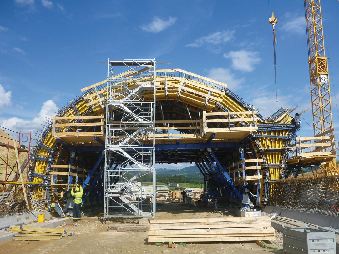 Tunelový bednicí systém byl vyvíjen v úzké spolupráci mezi stavebními firmami a společností Doka. (foto: Doka)