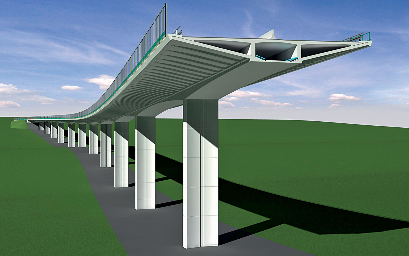 Obr. 3 Konstrukce mostu