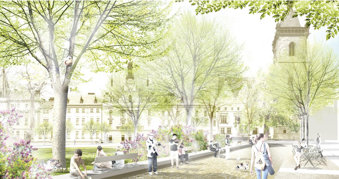 Karlovo náměstí má díky tomuto návrhu šanci znovu ožít a sloužit jako jeden z nejkrásnějších parků v centru města