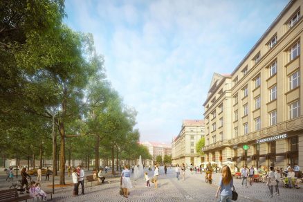 Návrh mění Vítězné náměstí na zelenější a přívětivější místo