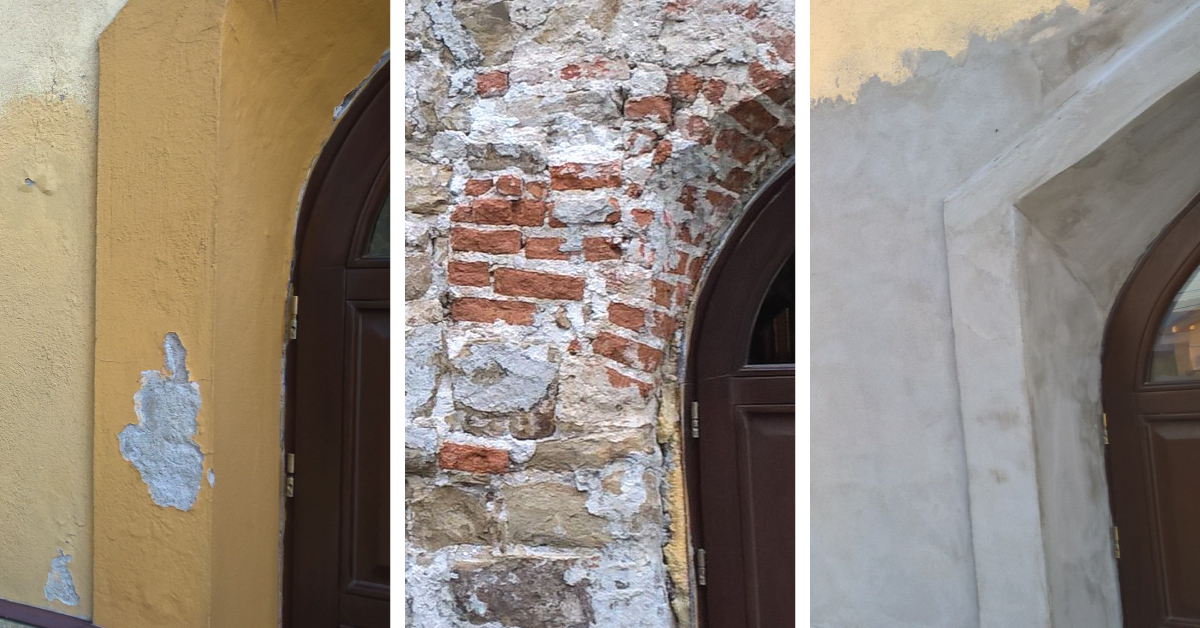 Použití IZONIL omítky na renovaci vnější zdi historické budovy kostela