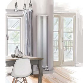 Vizualizace s radiátorem Zehnder Charleston