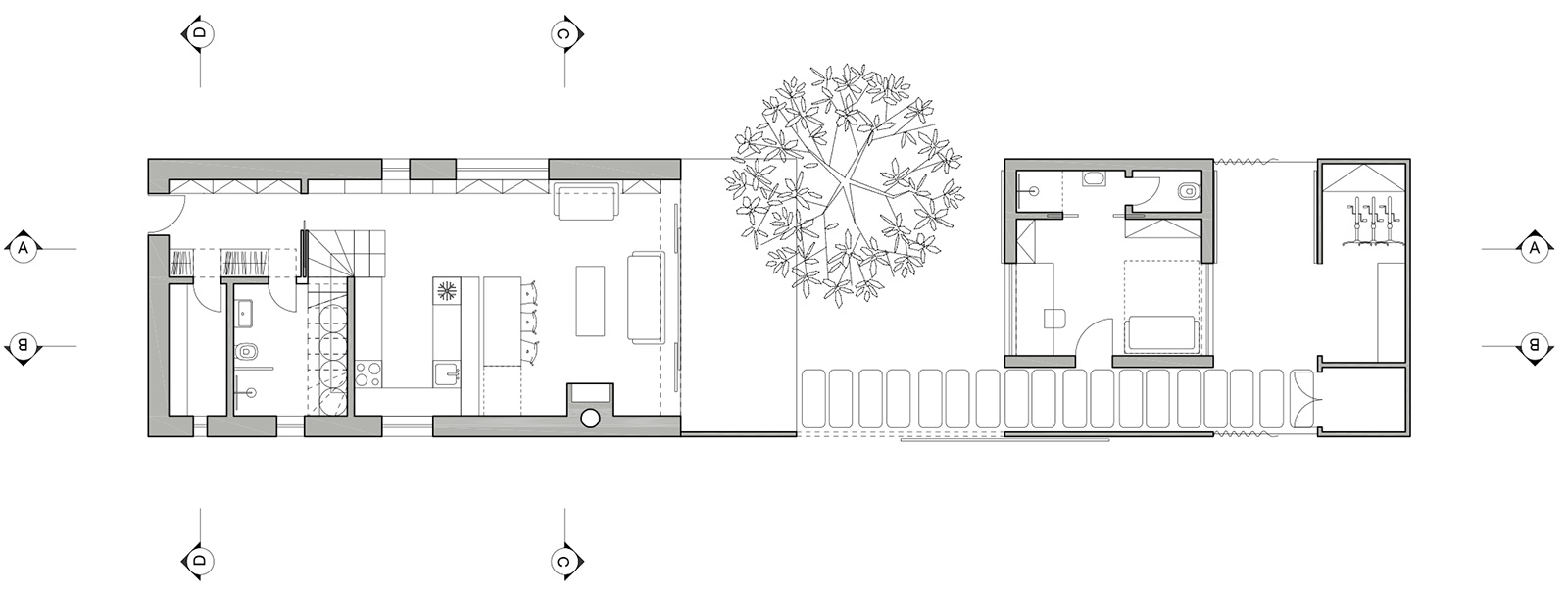 024 DDAANN house over the backyard 1st floor plan
