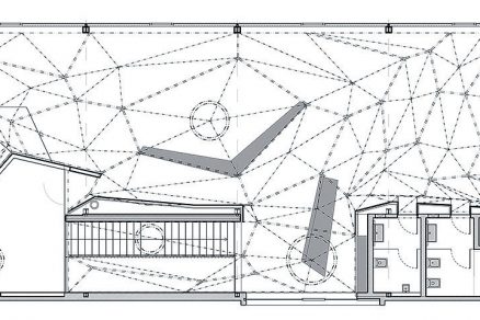 Půdorys 2.NP schéma geometrické struktury