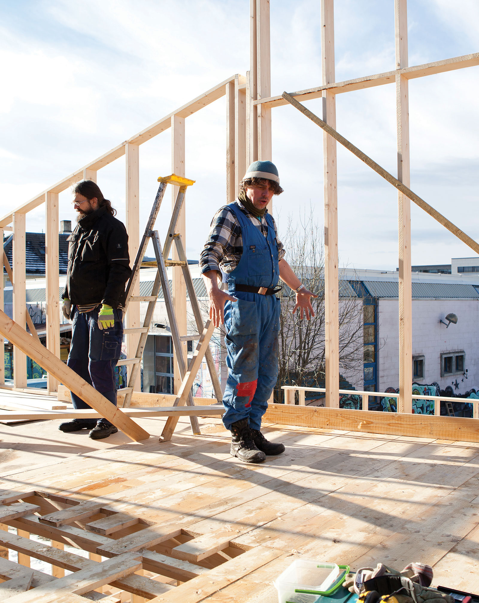 Iacob and Markus on site