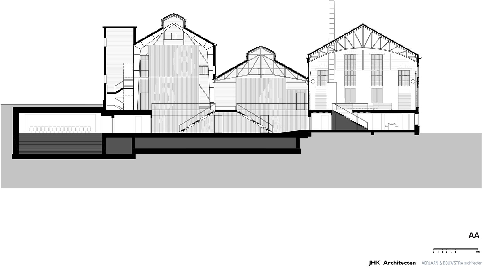 JHK Architecten Lumiere Cinema floorplans and sections 2