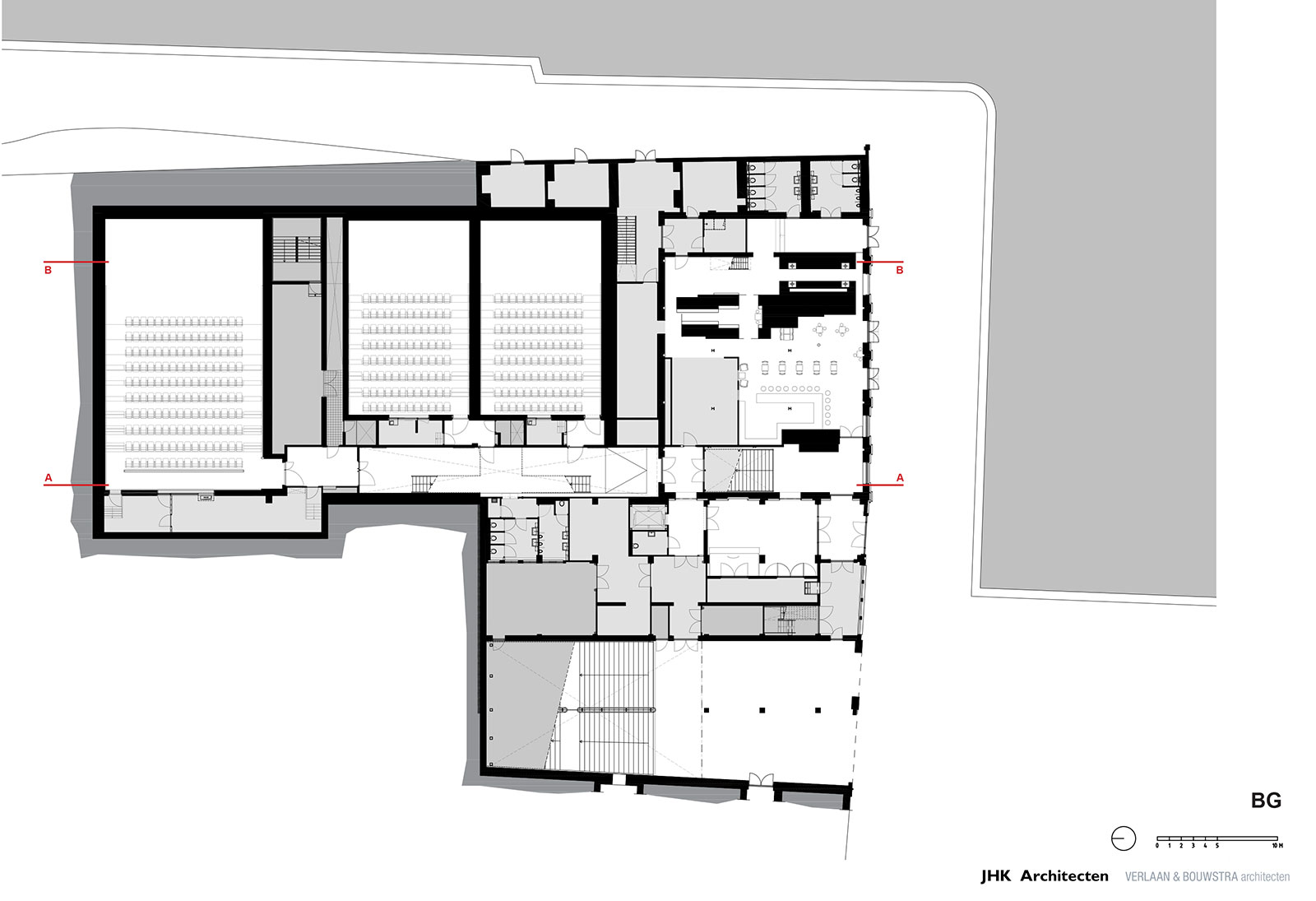 JHK Architecten Lumiere Cinema floorplans and sections 3
