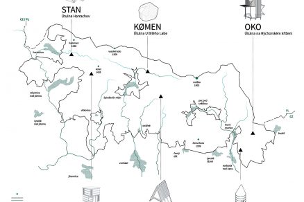 Mapa krkonošských útulen