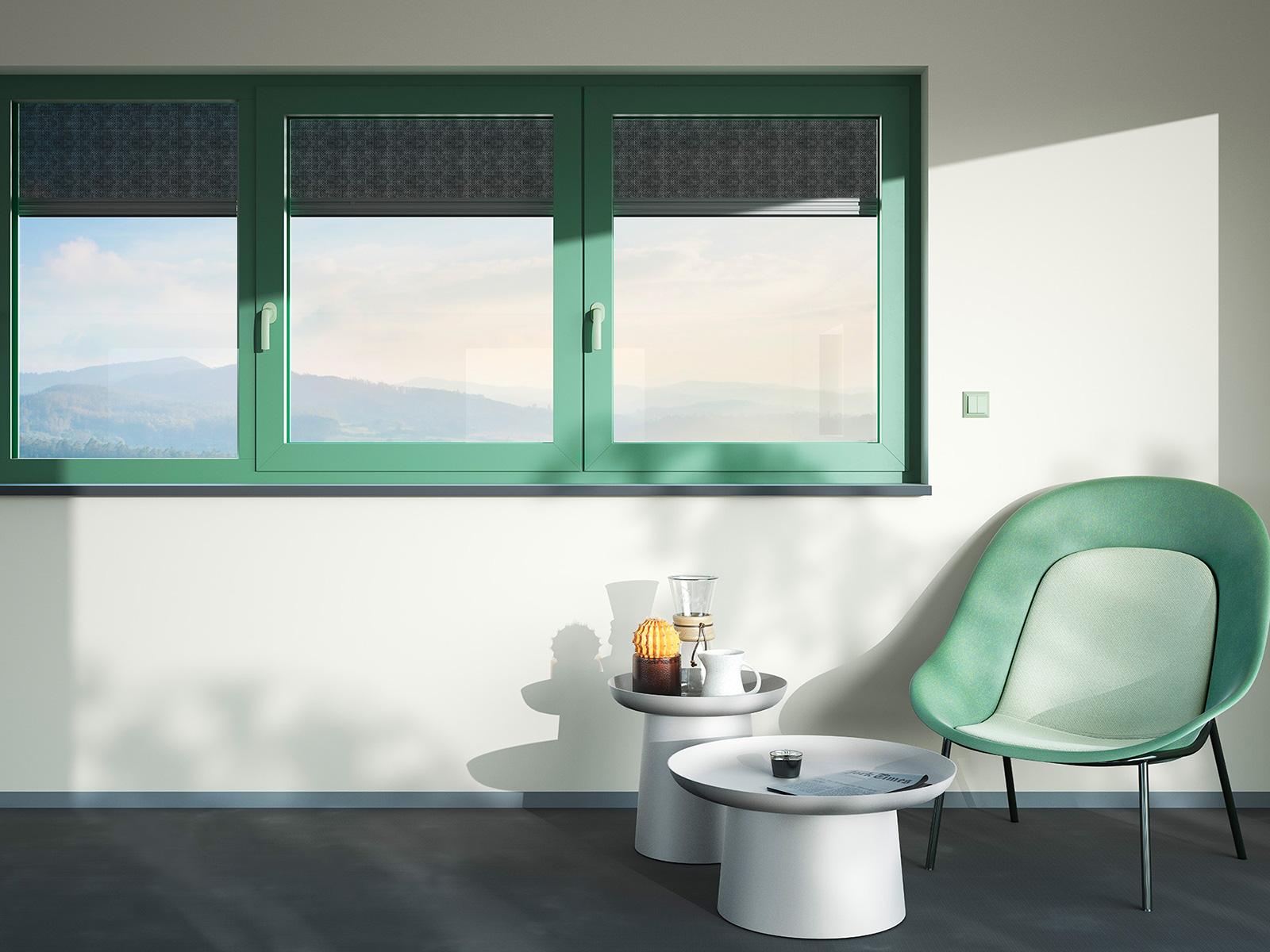 Exkluzivní barevné odstíny Les Couleurs® Le Corbusier jsou dostupné pro všechna systémová řešení heroal a vytváří barevné akcenty v soukromé výstavbě a ve stavbě obytných či komerčních objektů. Foto: heroal