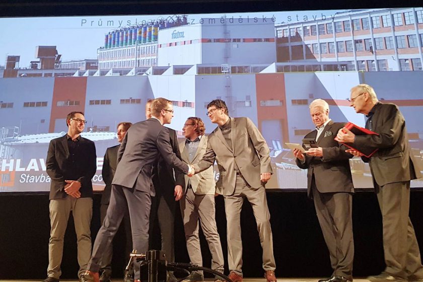 Projekt Nová válcovna získal prestižní ocenění Stavba roku Zlínského kraje v kategorii Průmyslových a zemědělských staveb.