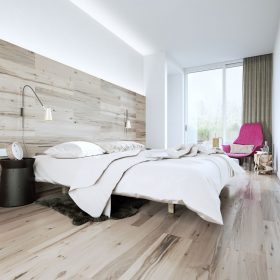 Thermofix vinylová podlaha s přechodem na stěnu