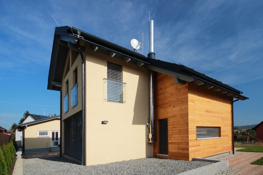 Schiedel ICS může být výrazným architektonickým prvkem Vašeho domu.