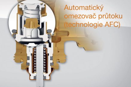 Obr. 2 Termostatický ventil s automatickou regulací průtoku s technologií AFC [1]