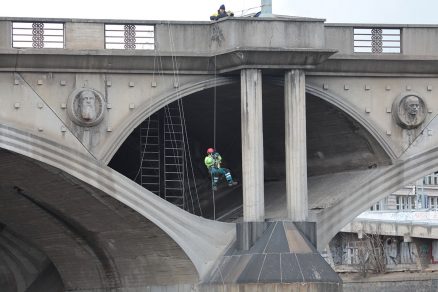 Hlávkův most – diagnostika vylehčovací klenby