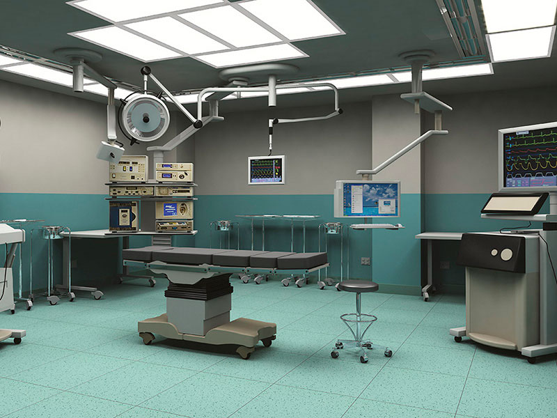 PVC podlaha v podobě dílců Elektrostatik se využívá i do laboratoří a nemocnic