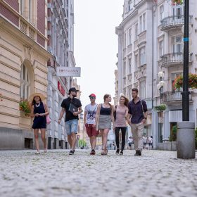 Studenti v centru Ostravy 1