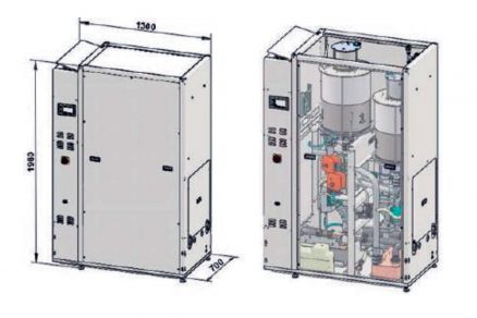 Obr. 3 Pohled na chladicí zařízení s chladicím výkonem 35 kW