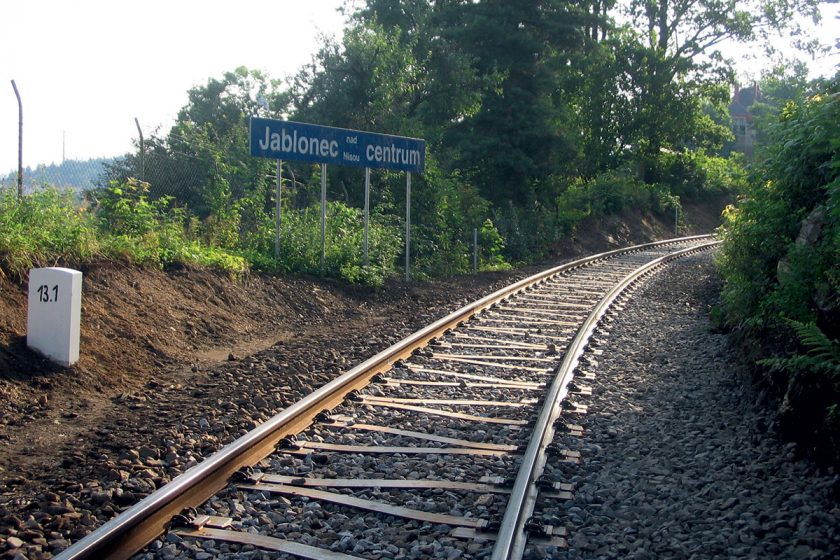 Obr. 5 Pražce Y použité v roce 2010 na trati Jablonec nad Nisou – Smržovka