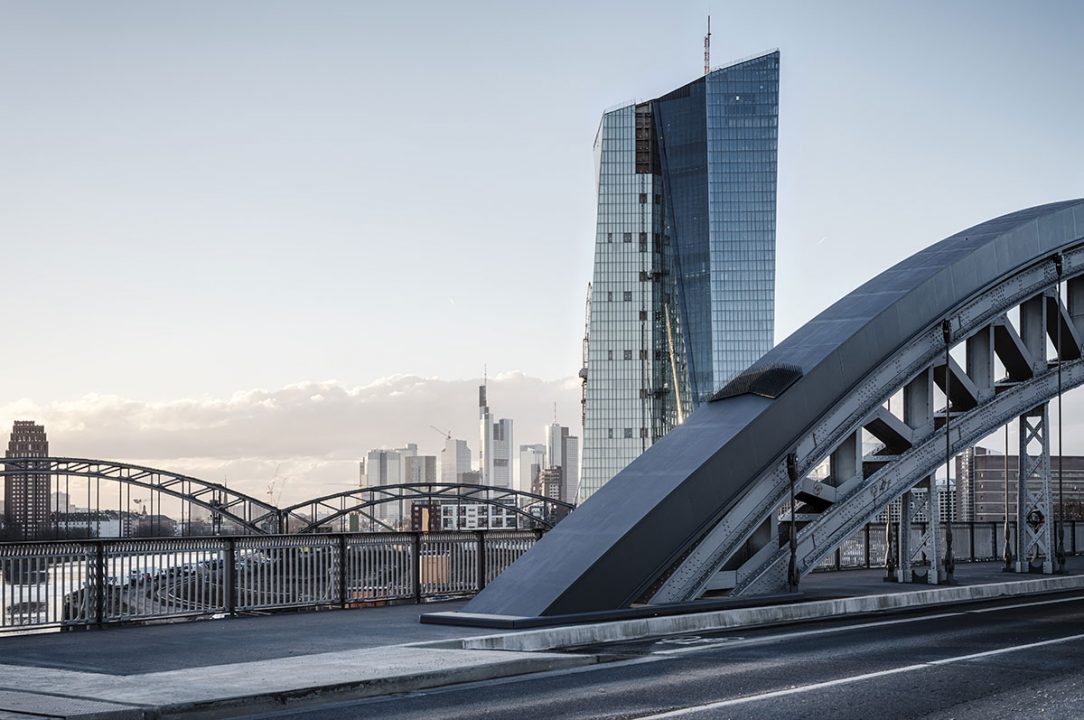 „Evropská centrální banka“ Frankfurt nad Mohanem