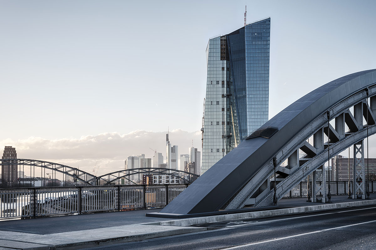 „Evropská centrální banka“ Frankfurt nad Mohanem 