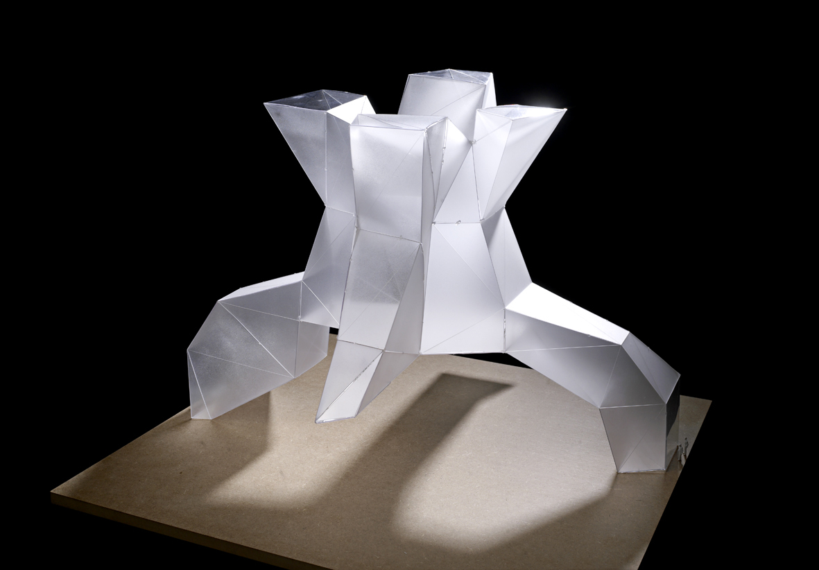 Concept model from competition lighshafts LundHagem and AtelierOslol