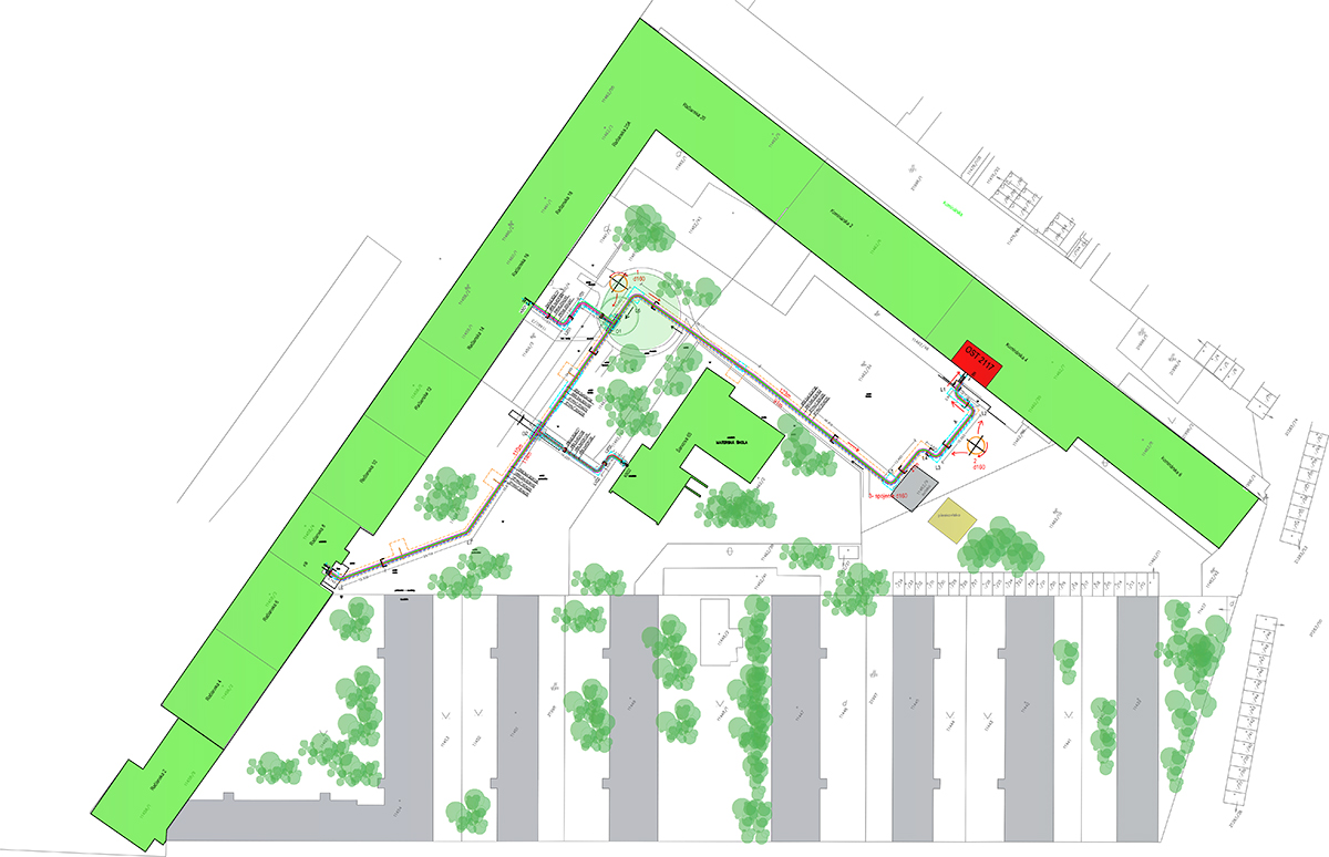 Vypracovaný projekt kladečského plánu pro vnitroblok Kominárska – Račianska