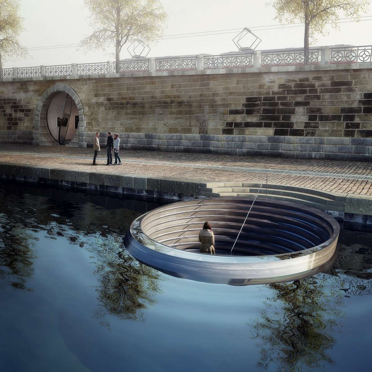 Lázně na Vltavě a  znovuzrození pražského nábřeží - plovoucí toalety