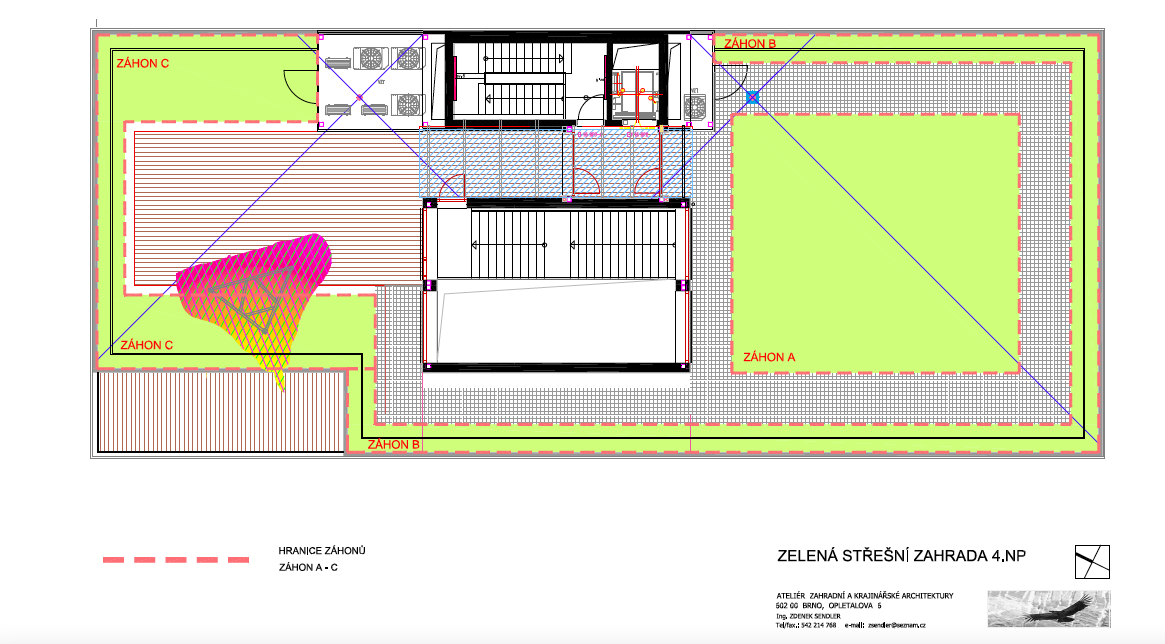 Vegetační střecha na polyfunkční budově KOMA MODULAR
