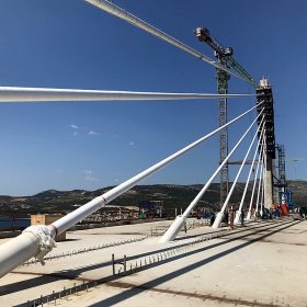 Pelješac bridge Pelješki most deck and cables 2021 07 21