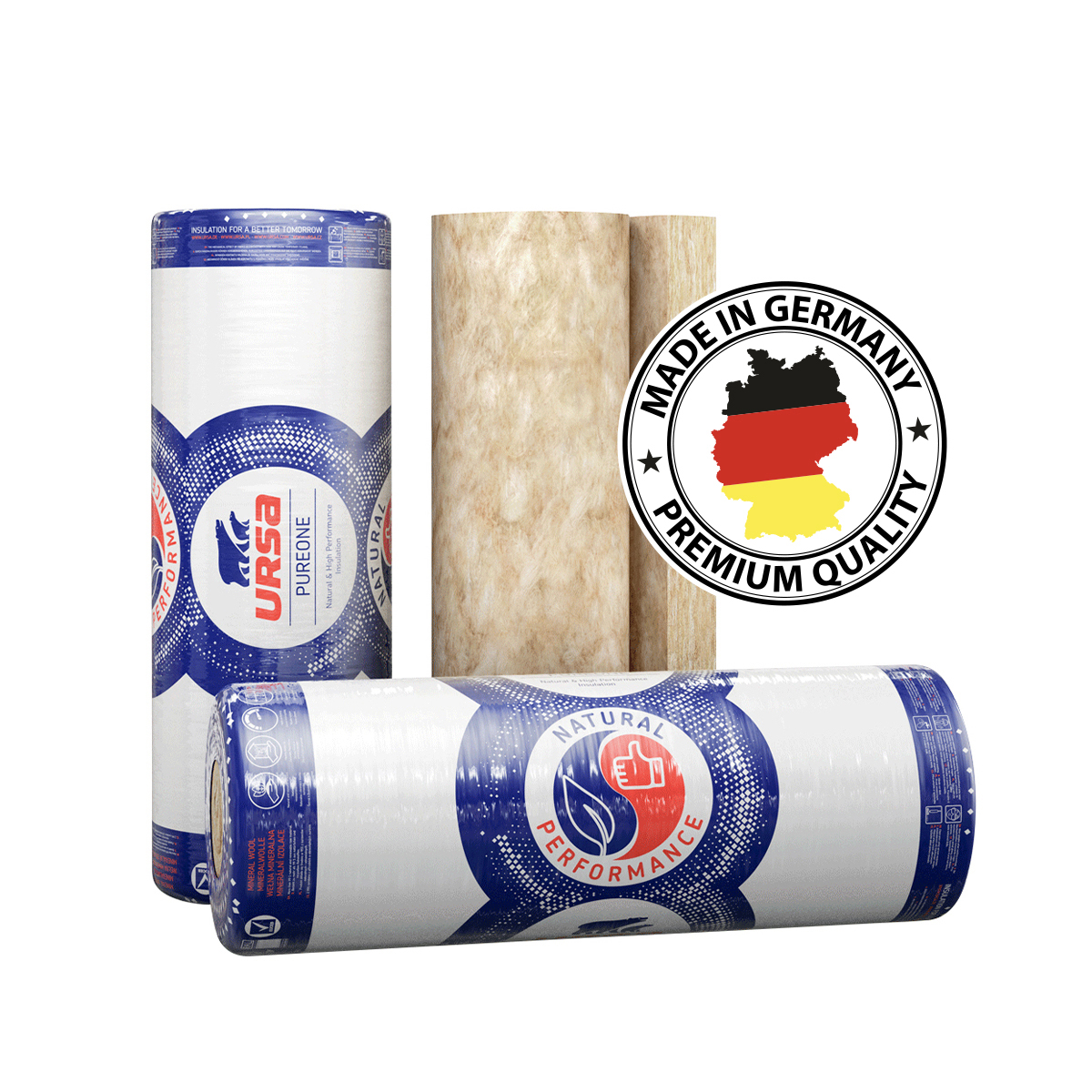 Materiály vhodné na zateplení jsou URSA PUREONE a URSA GLASSWOOL.