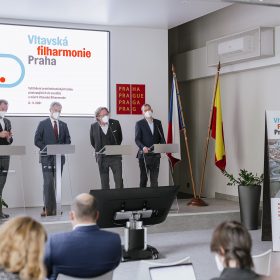 Tisková konference k Vltavské filharmonii