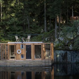 Plovoucí sauna Lom