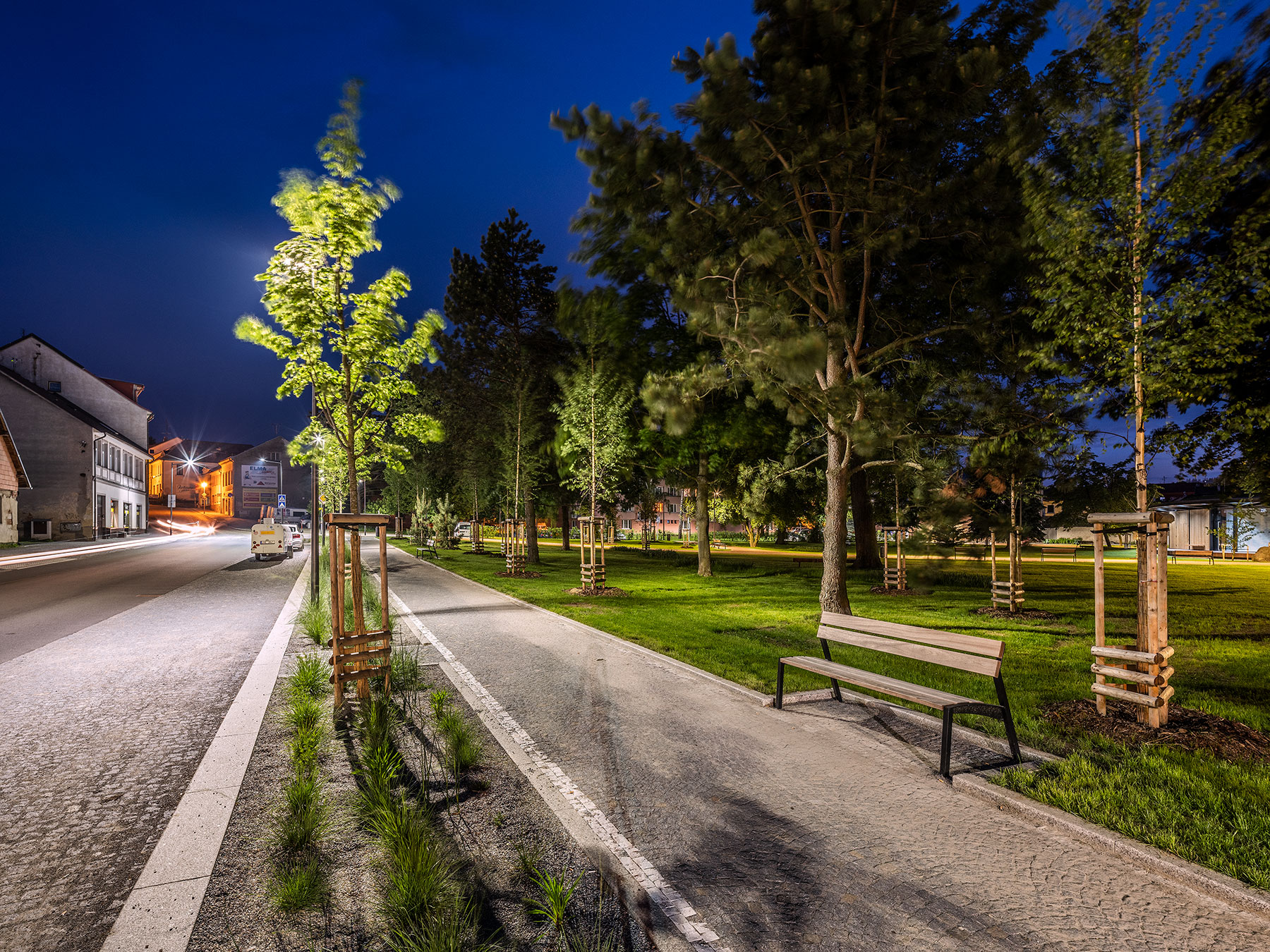 Humpolec, obnova parku Stromovka