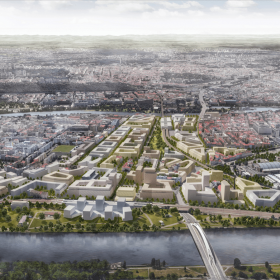 V „nových Bubnech“ by měly vyrůst byty pro 25 tisíc lidí, velký centrální park nebo Vltavská filharmonie.