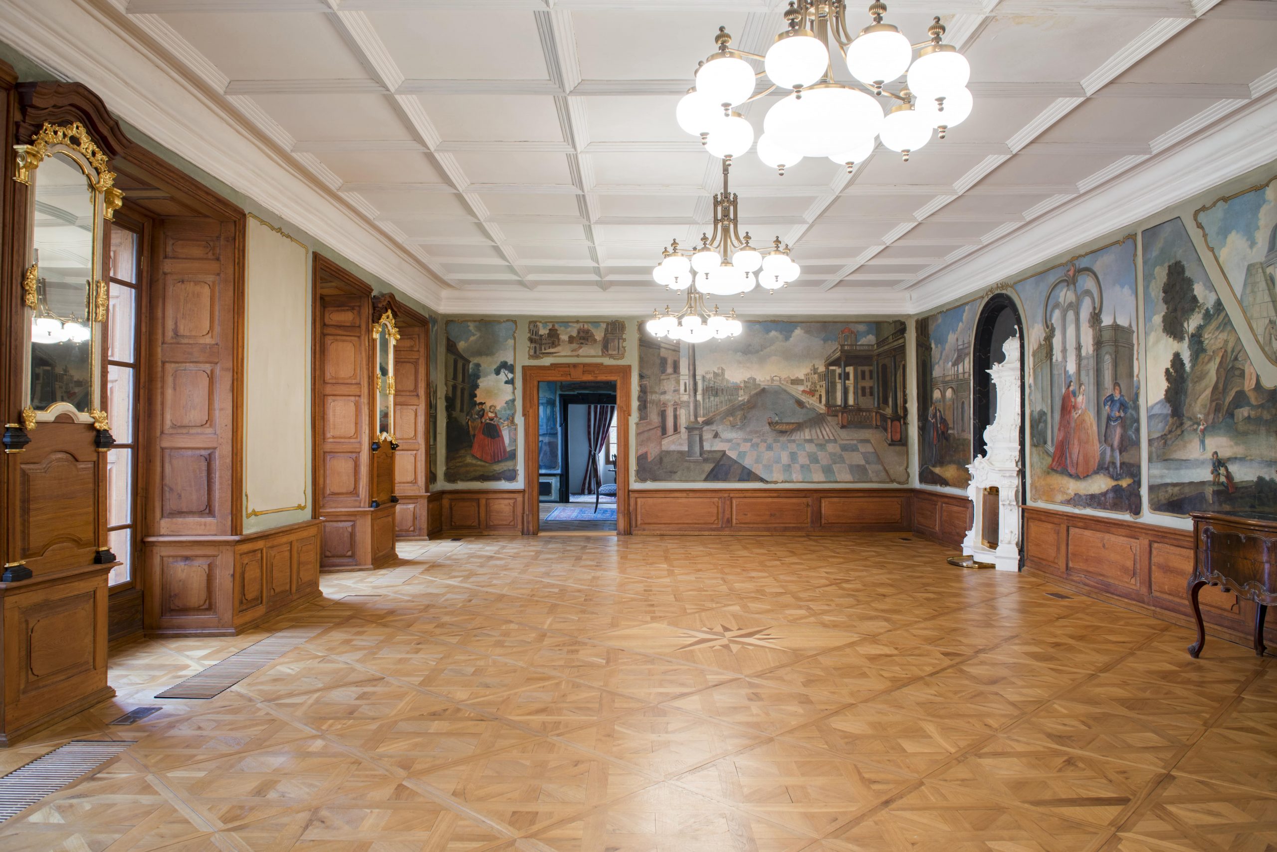 Interiér zámku Mitrowicz