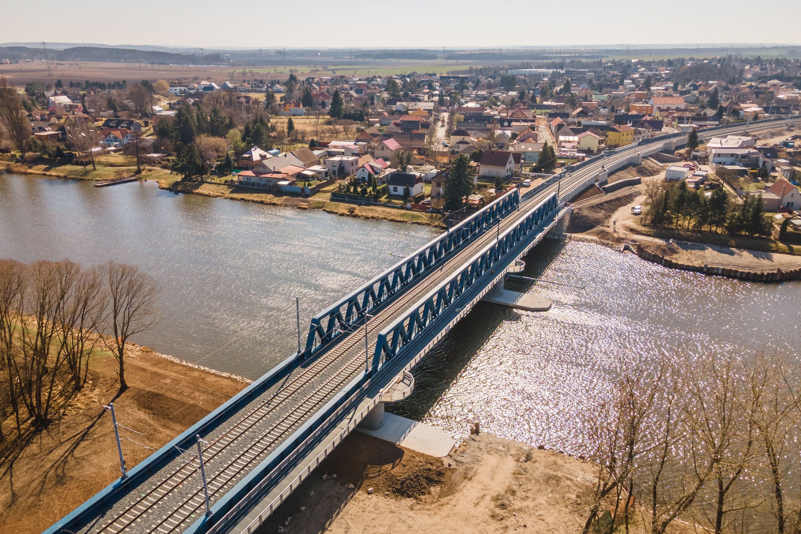 Optimalizace traťového úseku Lysá nad Labem – Čelákovice a doplnění lávky k mostu na železniční trati Čelákovice