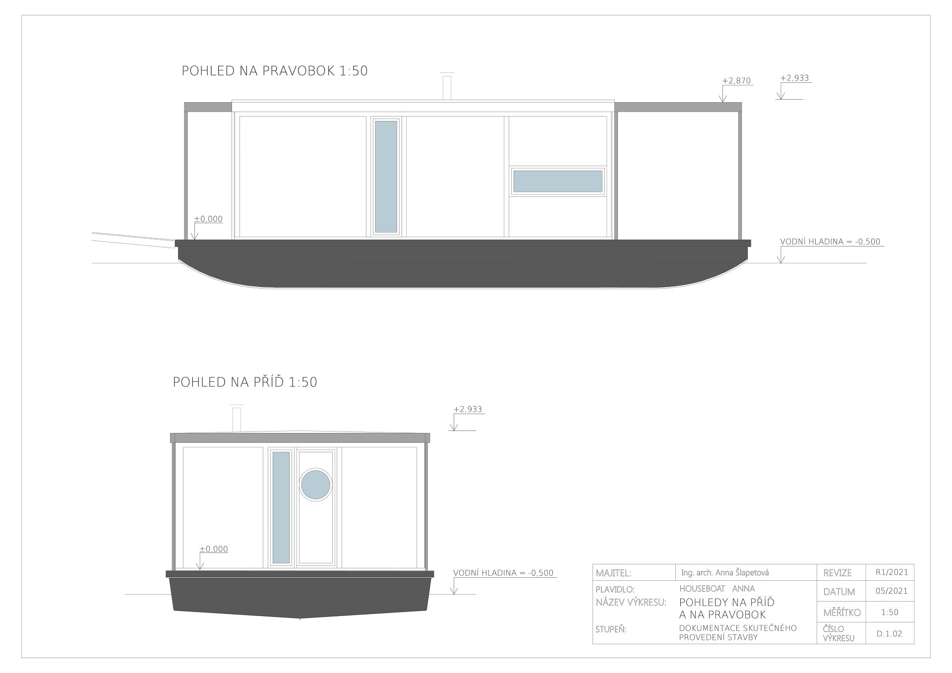 Houseboat Anna 