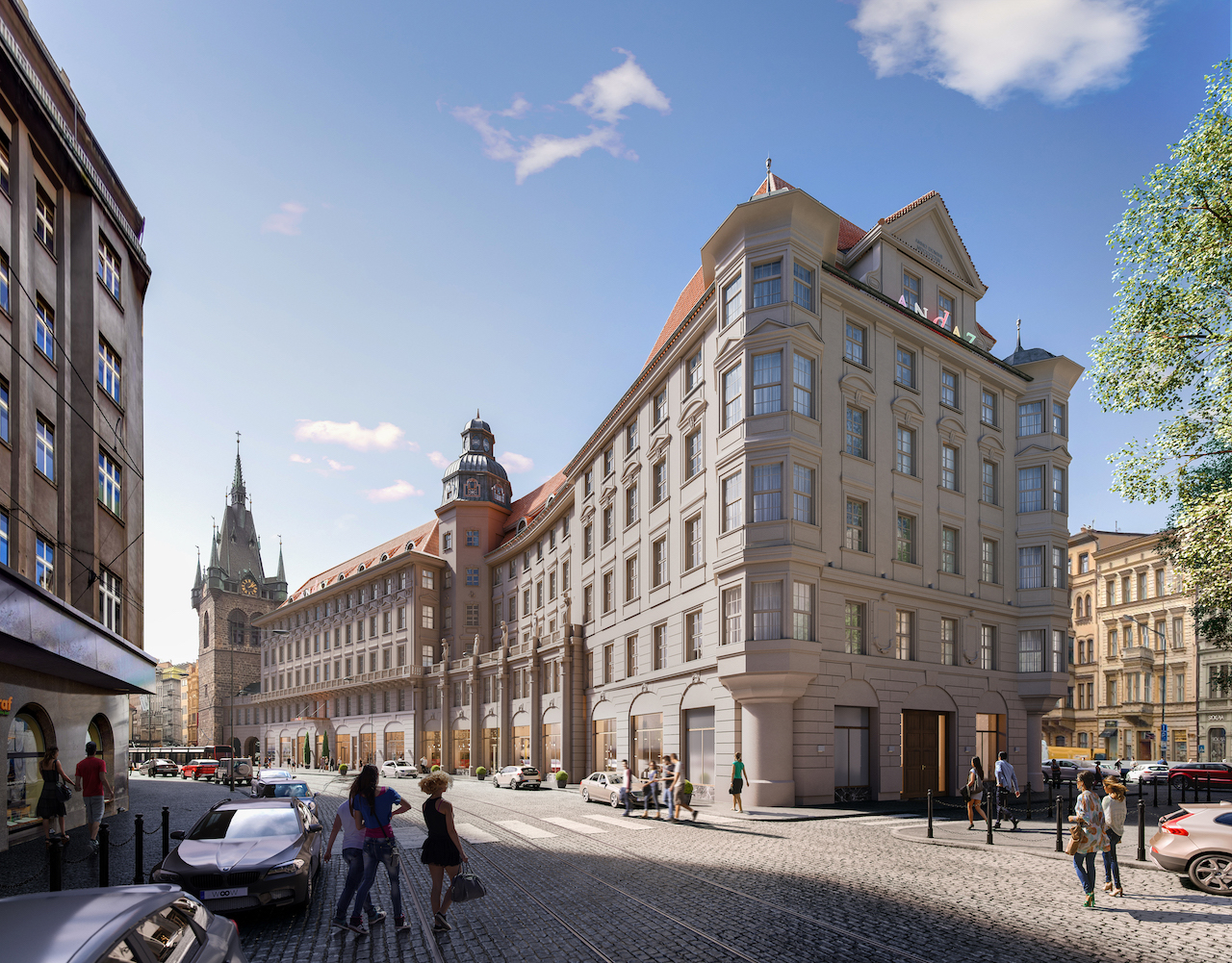Hotely 1. místo: Cukrovarnický palác – Sugar Palace a jeho rekonstrukce na hotel Andaz Prague