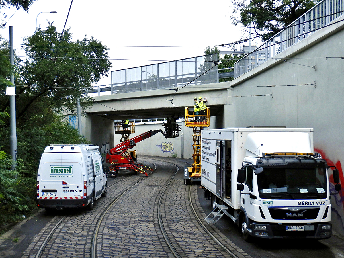 Zpřístupnění mostu pro provedení stavebně technického průzkumu.