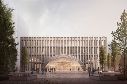 Nová budova nádraží v Gothenburgu, Švédsko
