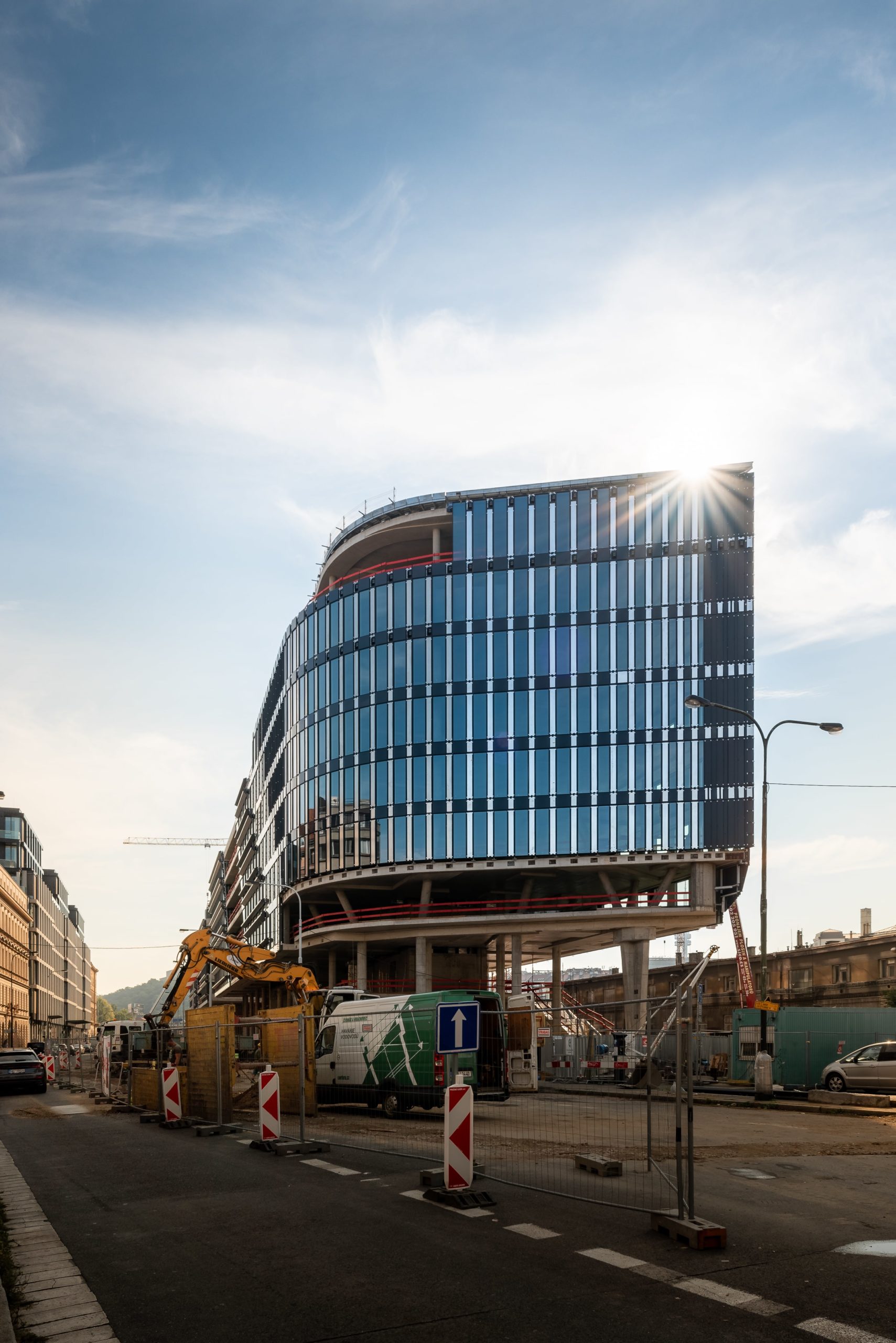 Průběh výstavby projektu Masaryčka, duben 2023