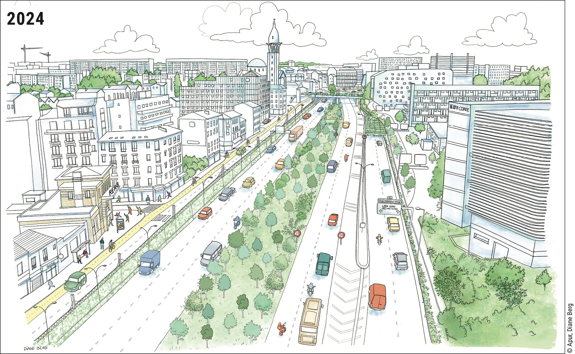 Proměna Boulevard périphérique - stav 2024