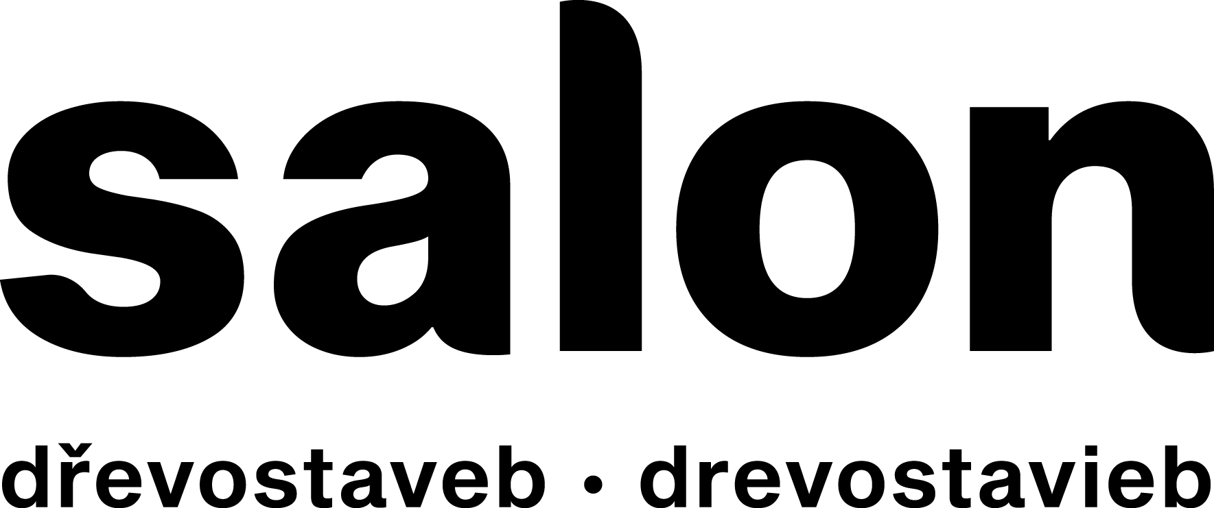 Logo salon dřevostaveb černé png