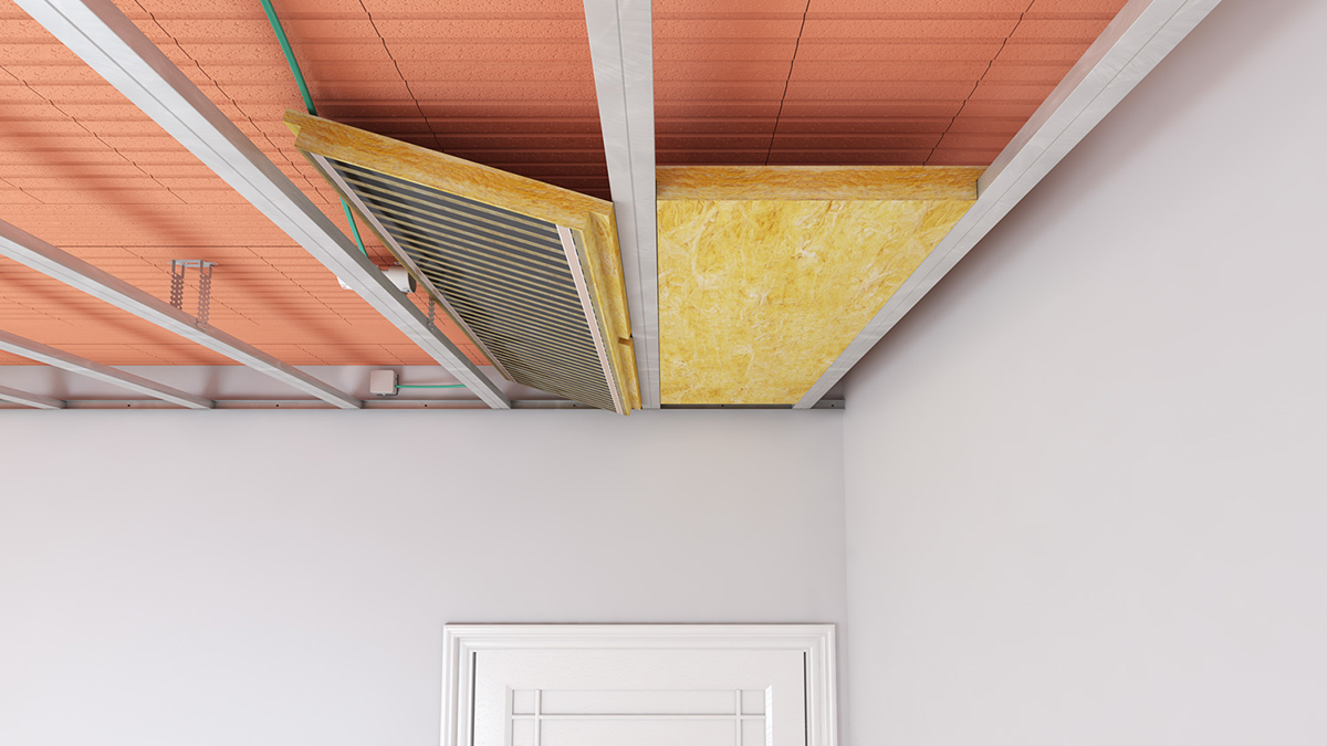 Instalace stropního vytápění do sádrokartonové konstrukce