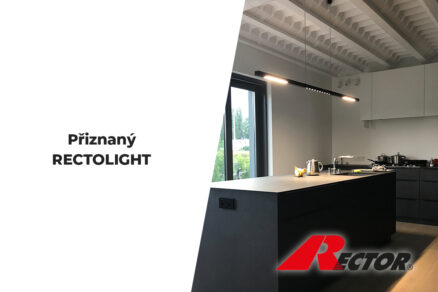 Přiznaný strop RECTOLIGHT ukazuje moderní interiér s viditelnou stropní konstrukcí.