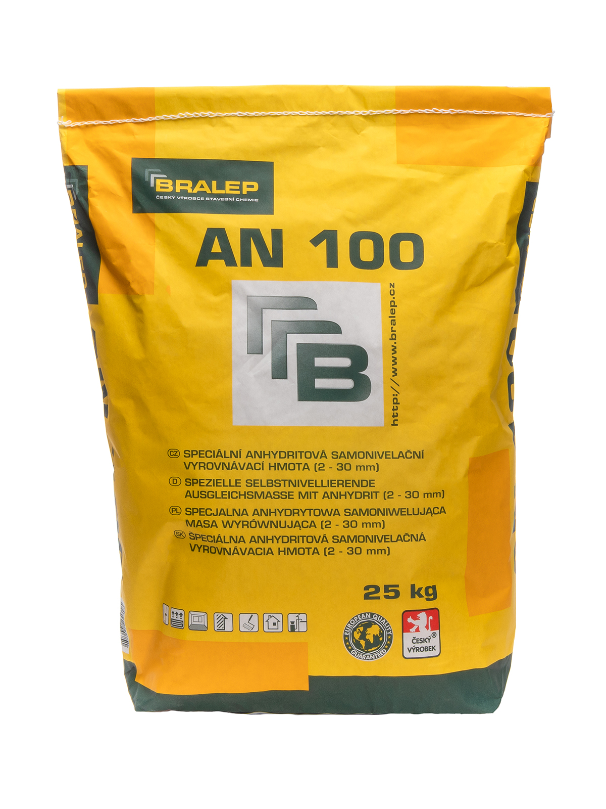 Speciální anhydritová samonivelační hmota Bralep AN 100 v 25kg balení