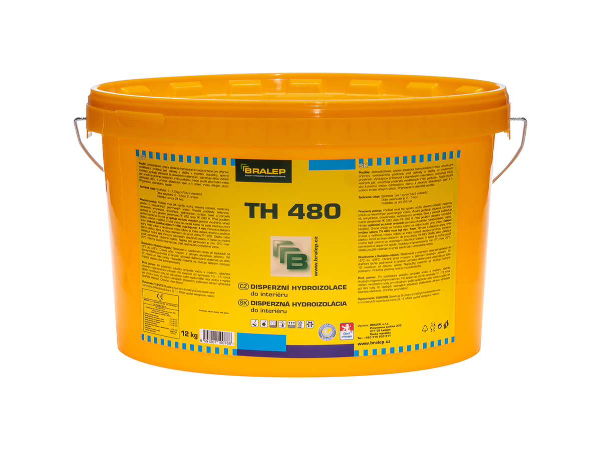 Disperzní hydroizolace Bralep TH 480 pro interiérové použití