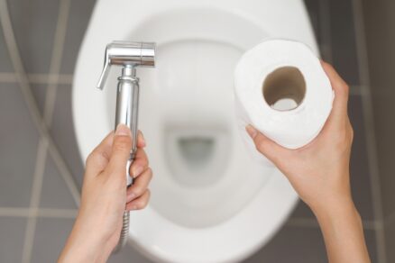 bidet toaletní papír sanitární technika