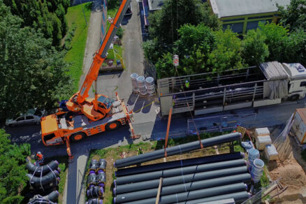 U projektu Brno-Sovinec, který je přípravou na napojení tepla z JE Dukovany, jsme použili ocelové předizolované potrubí dimenze DN500.