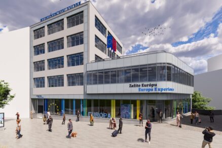 Vizualizace rekonstrukce budovy Velký Baťa v Bratislavě